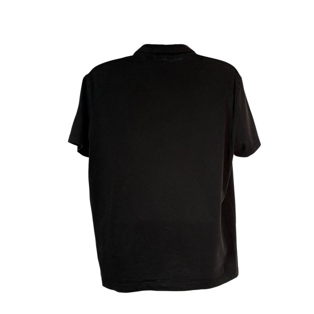 Theory Men's Willem Atmos Black Cotton Blend Polo Shirt sz XXL - Picture 3 of 5